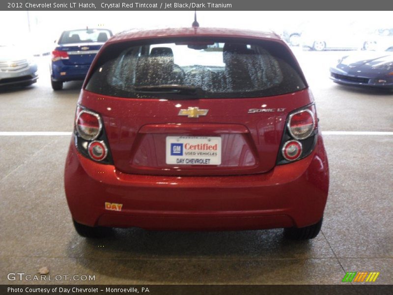 Crystal Red Tintcoat / Jet Black/Dark Titanium 2012 Chevrolet Sonic LT Hatch