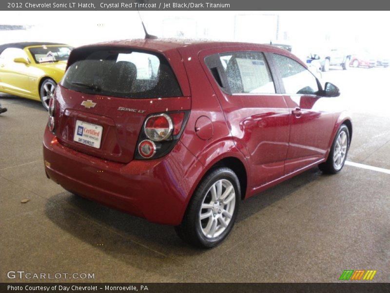 Crystal Red Tintcoat / Jet Black/Dark Titanium 2012 Chevrolet Sonic LT Hatch