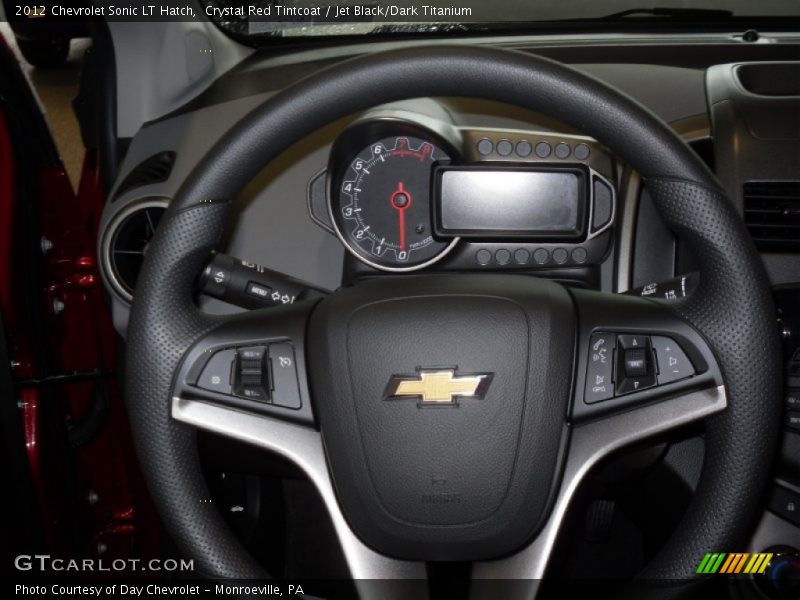 Crystal Red Tintcoat / Jet Black/Dark Titanium 2012 Chevrolet Sonic LT Hatch