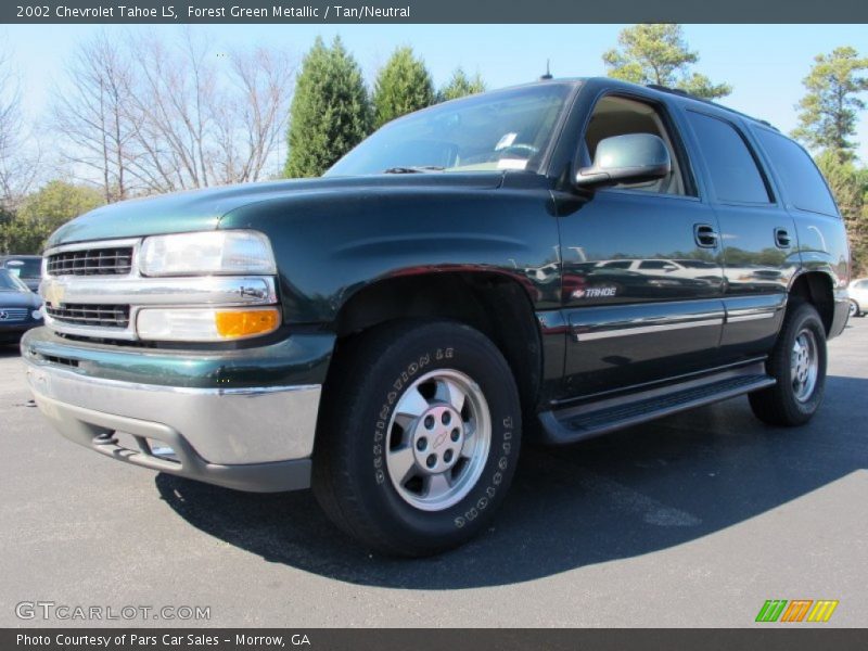Forest Green Metallic / Tan/Neutral 2002 Chevrolet Tahoe LS