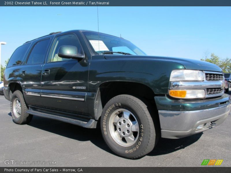 Forest Green Metallic / Tan/Neutral 2002 Chevrolet Tahoe LS