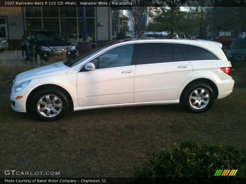 Alabaster White / Macadamia 2007 Mercedes-Benz R 320 CDI 4Matic