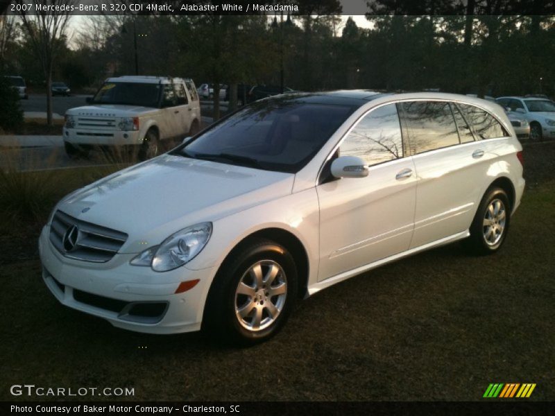 Alabaster White / Macadamia 2007 Mercedes-Benz R 320 CDI 4Matic