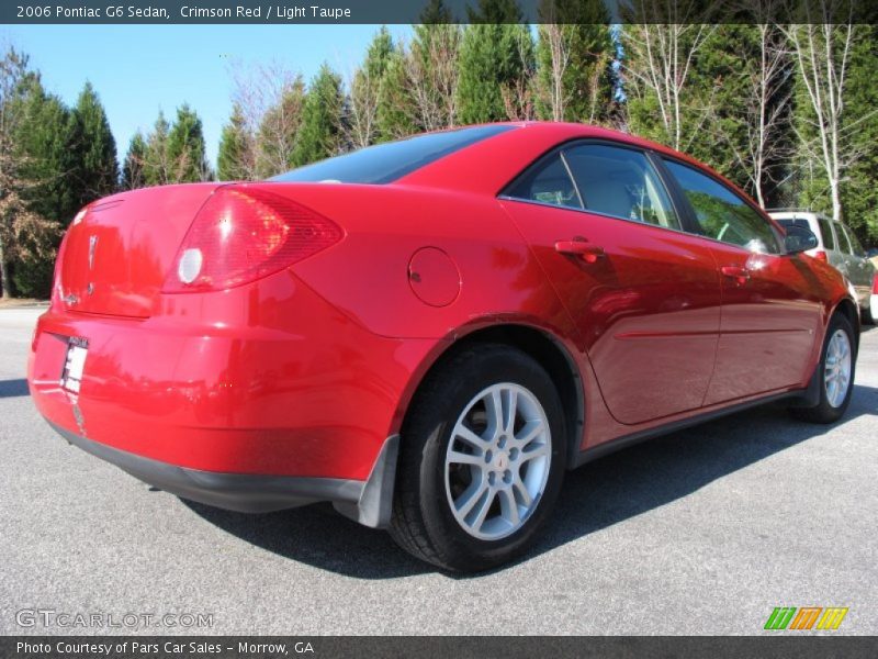 Crimson Red / Light Taupe 2006 Pontiac G6 Sedan