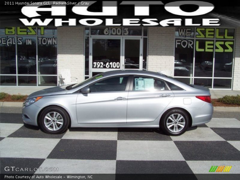 Radiant Silver / Gray 2011 Hyundai Sonata GLS