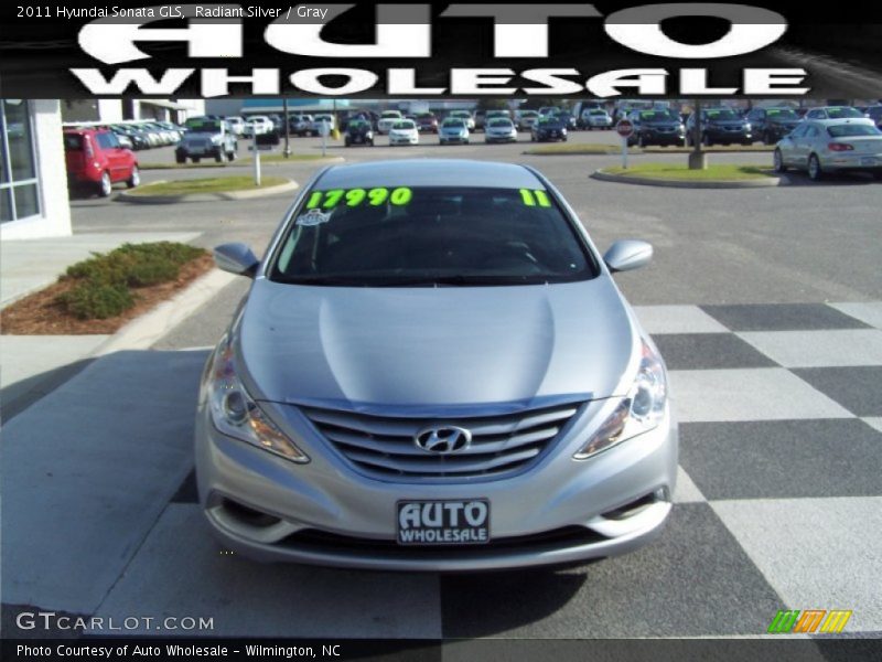 Radiant Silver / Gray 2011 Hyundai Sonata GLS