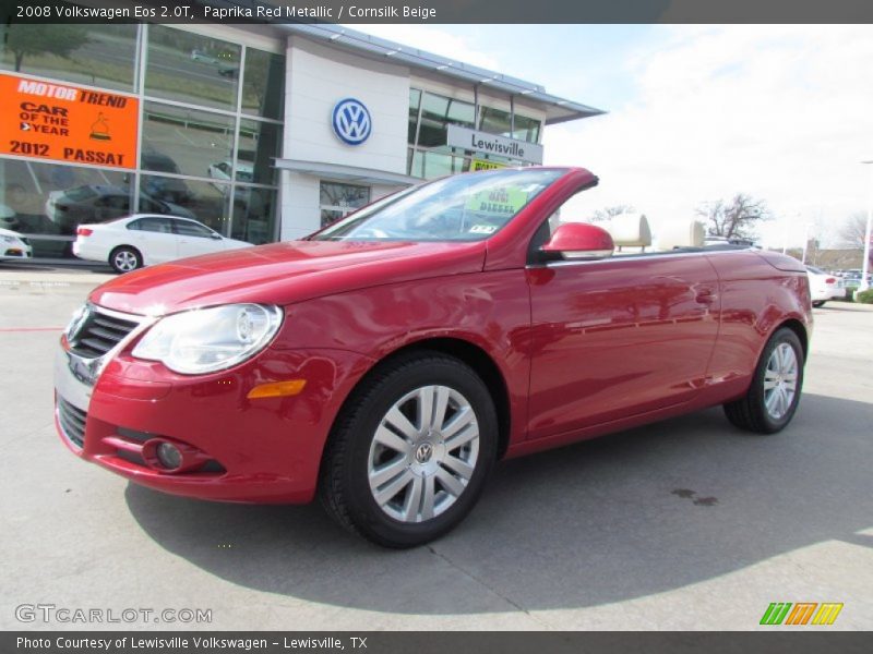 Paprika Red Metallic / Cornsilk Beige 2008 Volkswagen Eos 2.0T