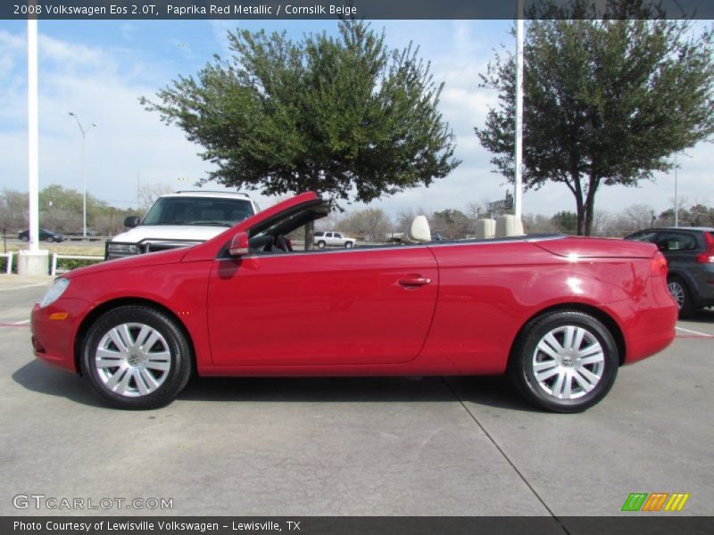 Paprika Red Metallic / Cornsilk Beige 2008 Volkswagen Eos 2.0T