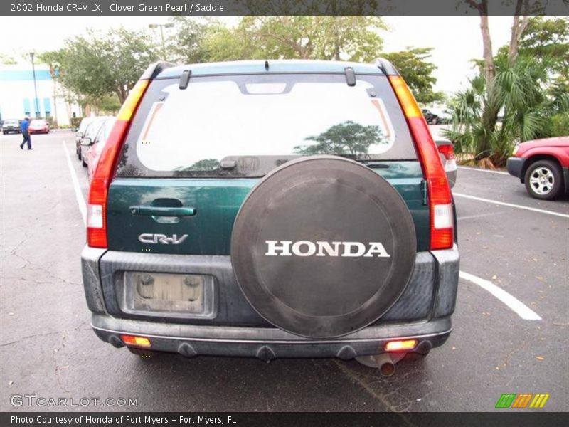 Clover Green Pearl / Saddle 2002 Honda CR-V LX