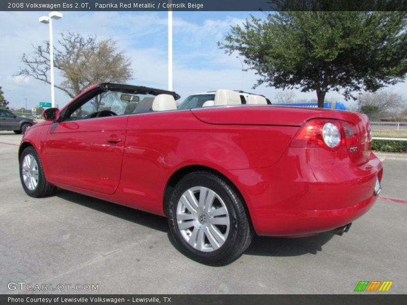 Paprika Red Metallic / Cornsilk Beige 2008 Volkswagen Eos 2.0T