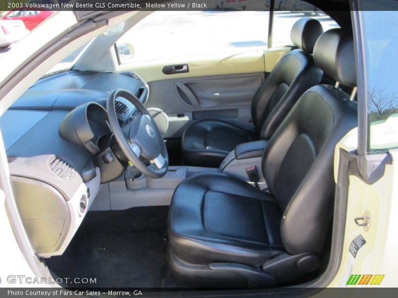 Mellow Yellow / Black 2003 Volkswagen New Beetle GLS Convertible