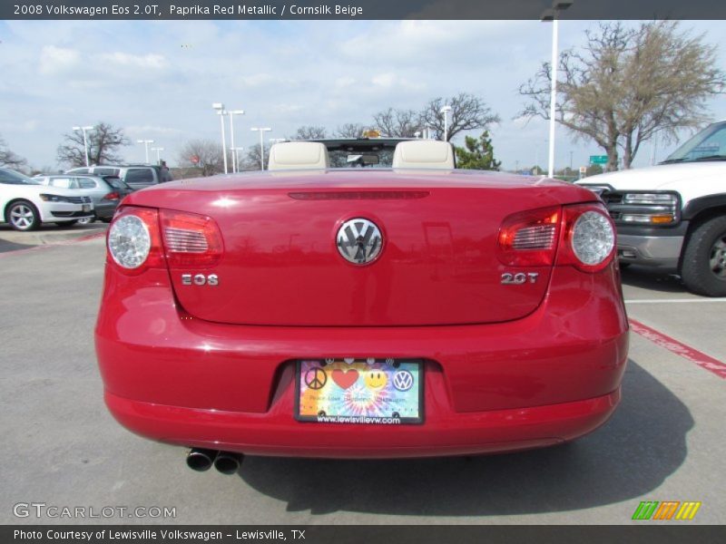 Paprika Red Metallic / Cornsilk Beige 2008 Volkswagen Eos 2.0T