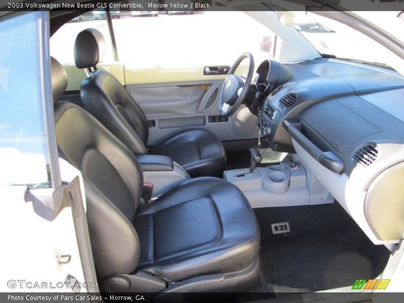 Mellow Yellow / Black 2003 Volkswagen New Beetle GLS Convertible
