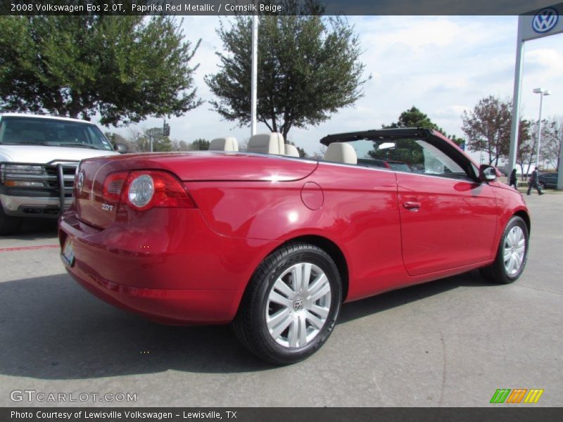 Paprika Red Metallic / Cornsilk Beige 2008 Volkswagen Eos 2.0T