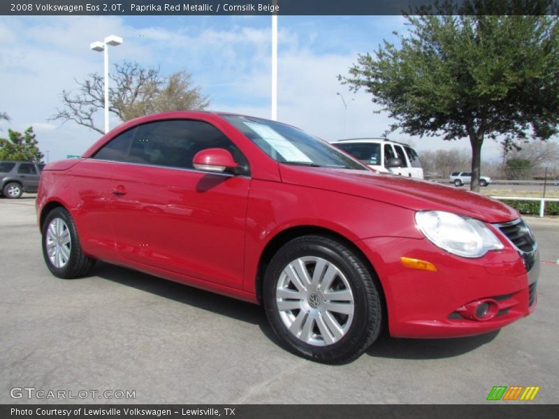 Paprika Red Metallic / Cornsilk Beige 2008 Volkswagen Eos 2.0T