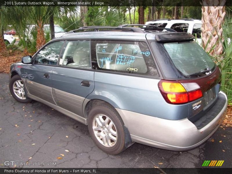 Wintergreen Metallic / Beige 2001 Subaru Outback Wagon