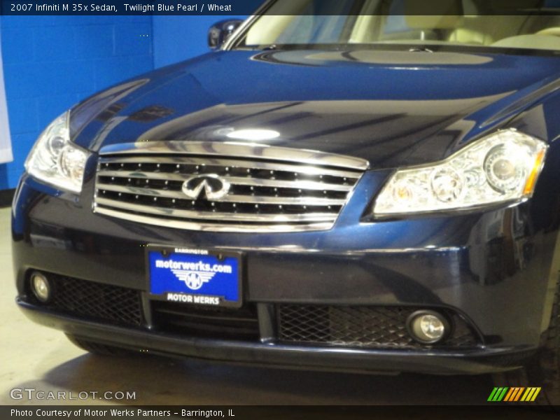 Twilight Blue Pearl / Wheat 2007 Infiniti M 35x Sedan