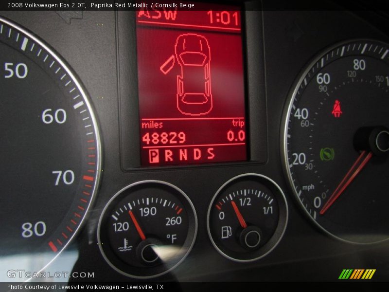 Paprika Red Metallic / Cornsilk Beige 2008 Volkswagen Eos 2.0T