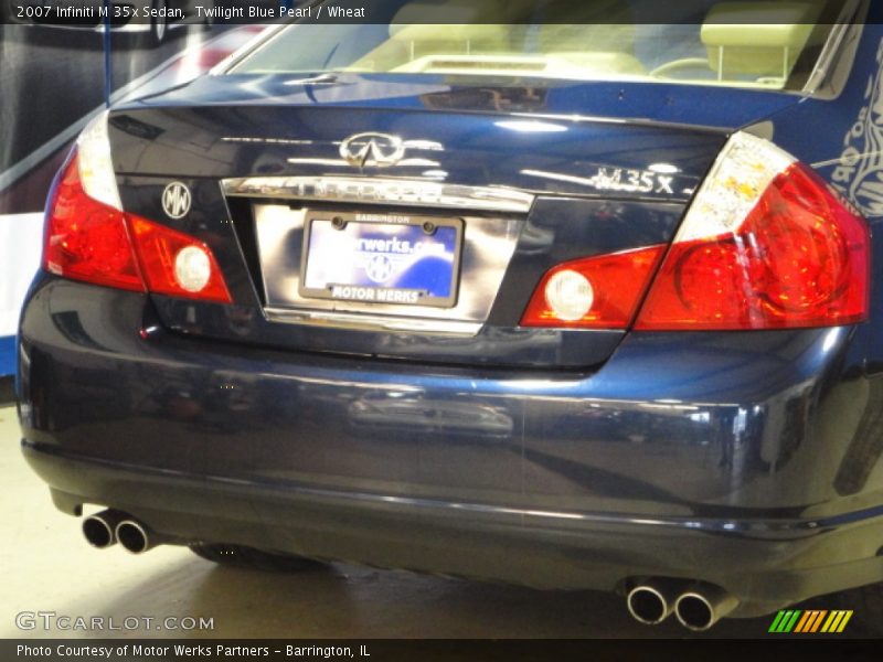 Twilight Blue Pearl / Wheat 2007 Infiniti M 35x Sedan