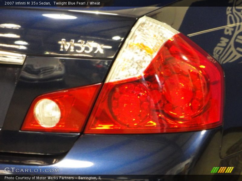 Twilight Blue Pearl / Wheat 2007 Infiniti M 35x Sedan