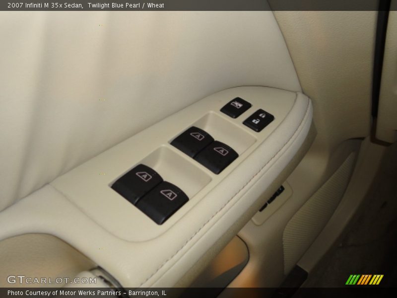 Twilight Blue Pearl / Wheat 2007 Infiniti M 35x Sedan