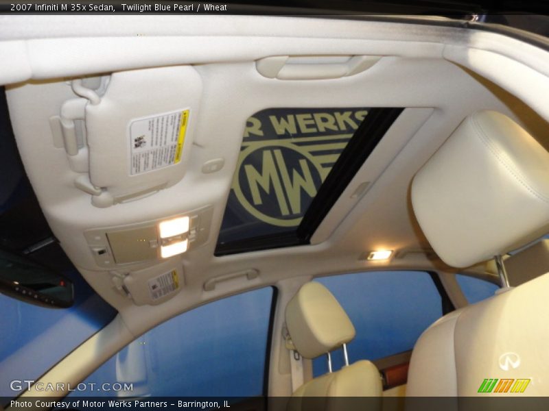 Twilight Blue Pearl / Wheat 2007 Infiniti M 35x Sedan