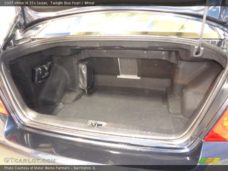 Twilight Blue Pearl / Wheat 2007 Infiniti M 35x Sedan