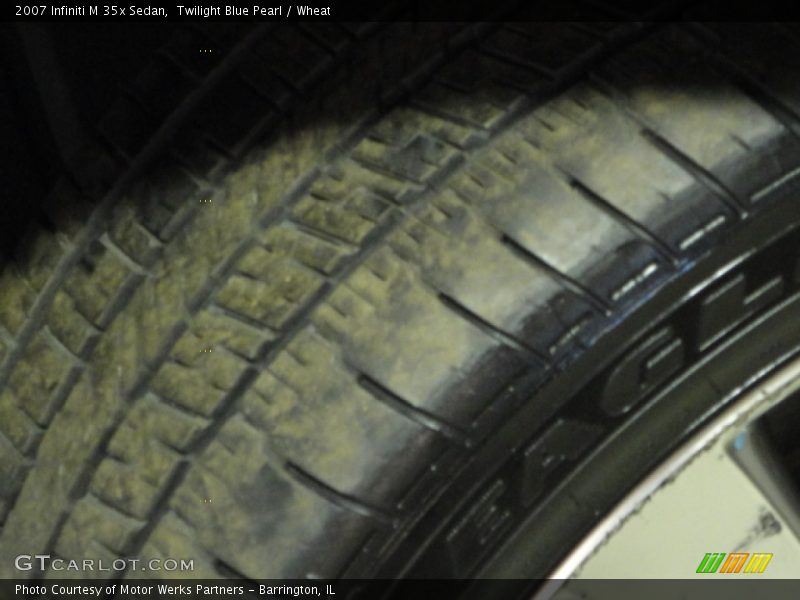 Twilight Blue Pearl / Wheat 2007 Infiniti M 35x Sedan