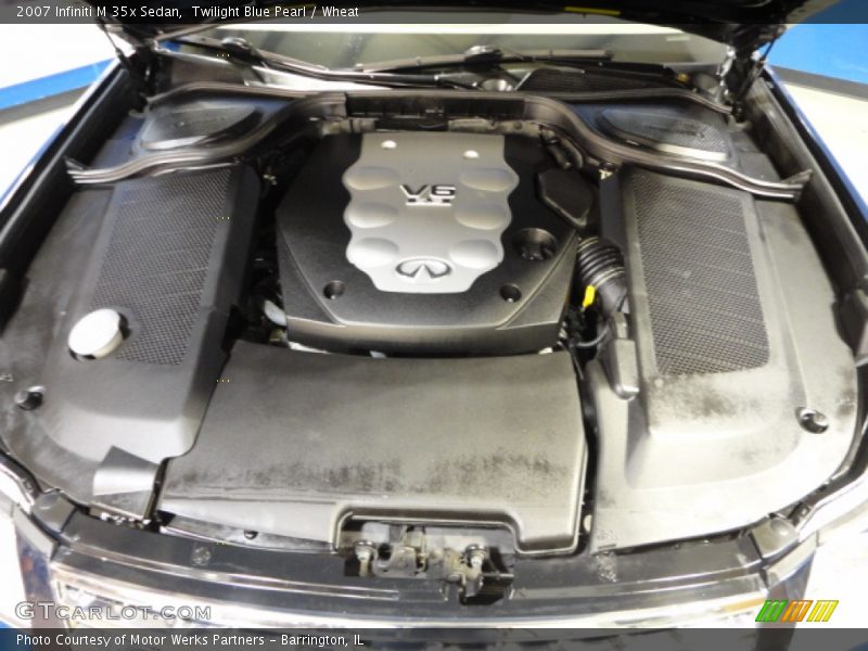 Twilight Blue Pearl / Wheat 2007 Infiniti M 35x Sedan
