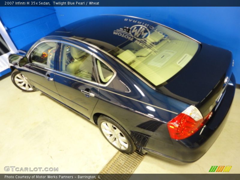 Twilight Blue Pearl / Wheat 2007 Infiniti M 35x Sedan