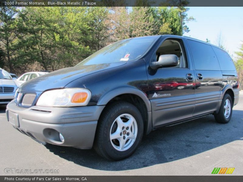 Blue-Black Metallic / Taupe 2000 Pontiac Montana