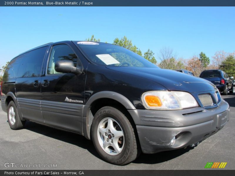 Blue-Black Metallic / Taupe 2000 Pontiac Montana