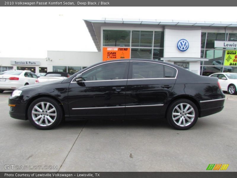 Deep Black / Black 2010 Volkswagen Passat Komfort Sedan