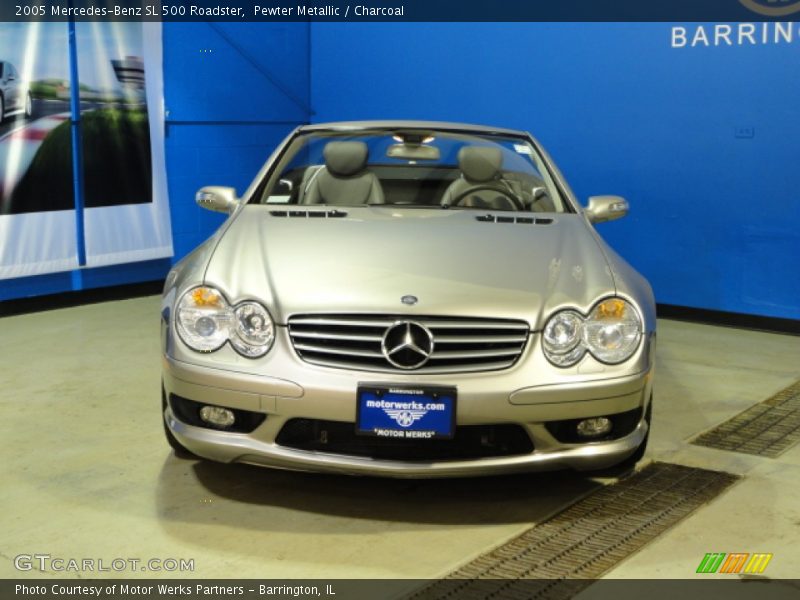 Pewter Metallic / Charcoal 2005 Mercedes-Benz SL 500 Roadster