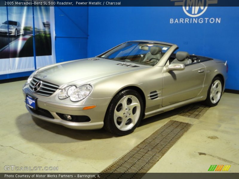 Pewter Metallic / Charcoal 2005 Mercedes-Benz SL 500 Roadster