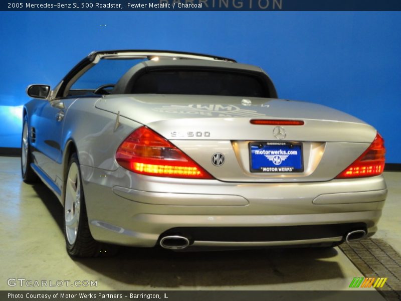 Pewter Metallic / Charcoal 2005 Mercedes-Benz SL 500 Roadster