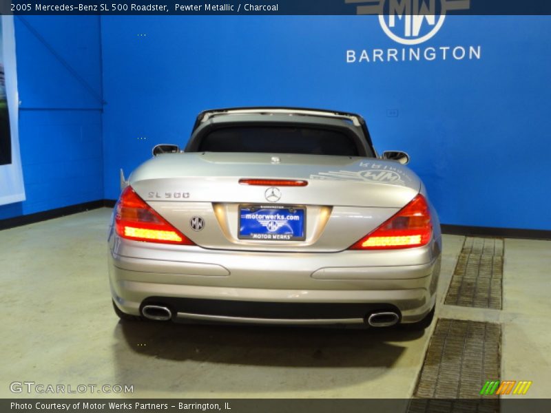 Pewter Metallic / Charcoal 2005 Mercedes-Benz SL 500 Roadster