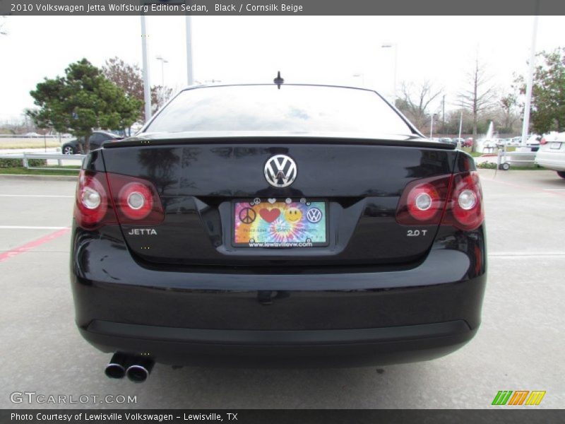 Black / Cornsilk Beige 2010 Volkswagen Jetta Wolfsburg Edition Sedan