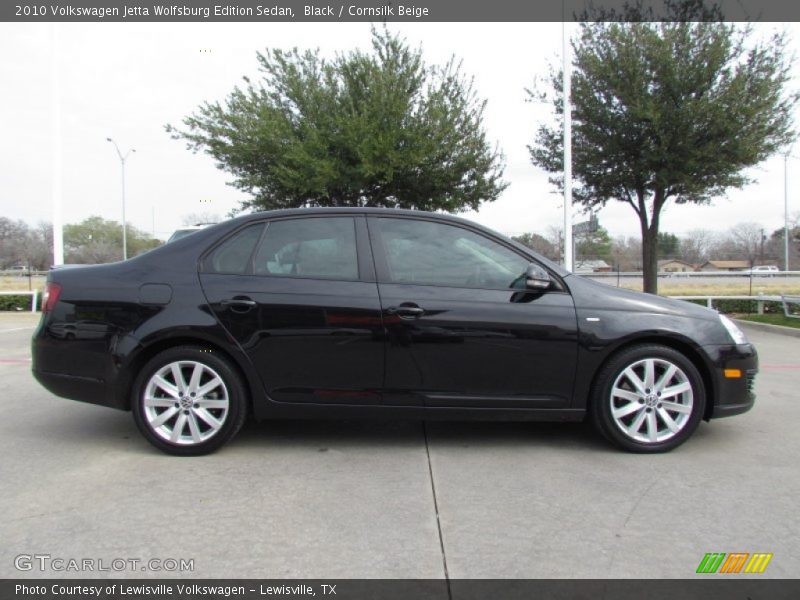Black / Cornsilk Beige 2010 Volkswagen Jetta Wolfsburg Edition Sedan