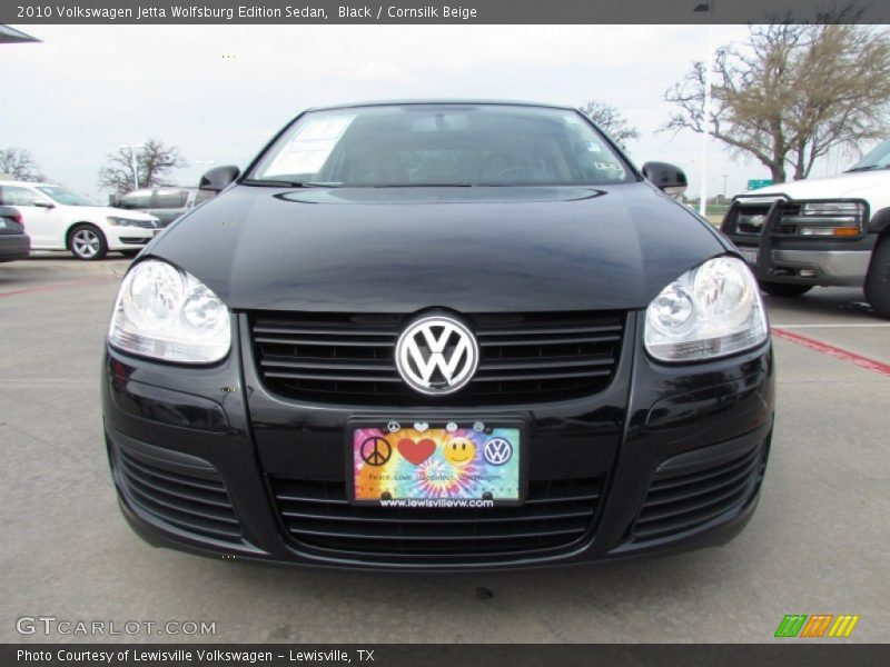Black / Cornsilk Beige 2010 Volkswagen Jetta Wolfsburg Edition Sedan