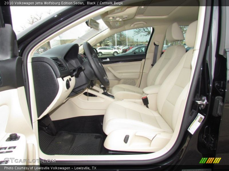 Black / Cornsilk Beige 2010 Volkswagen Jetta Wolfsburg Edition Sedan