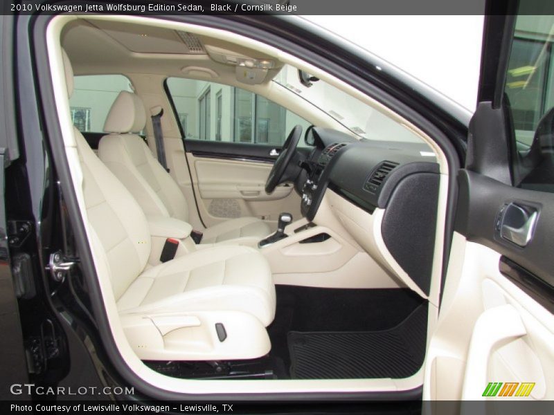 Black / Cornsilk Beige 2010 Volkswagen Jetta Wolfsburg Edition Sedan