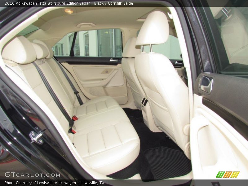 Black / Cornsilk Beige 2010 Volkswagen Jetta Wolfsburg Edition Sedan