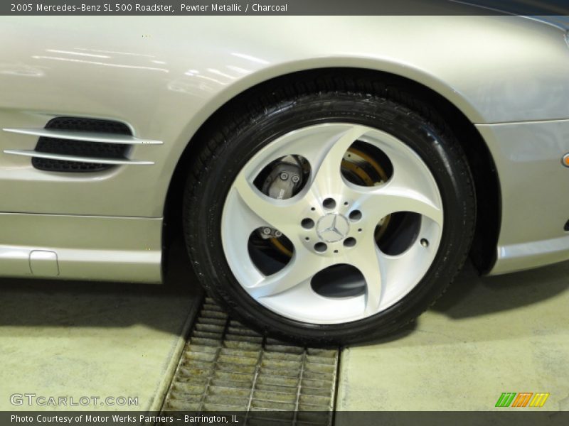 Pewter Metallic / Charcoal 2005 Mercedes-Benz SL 500 Roadster
