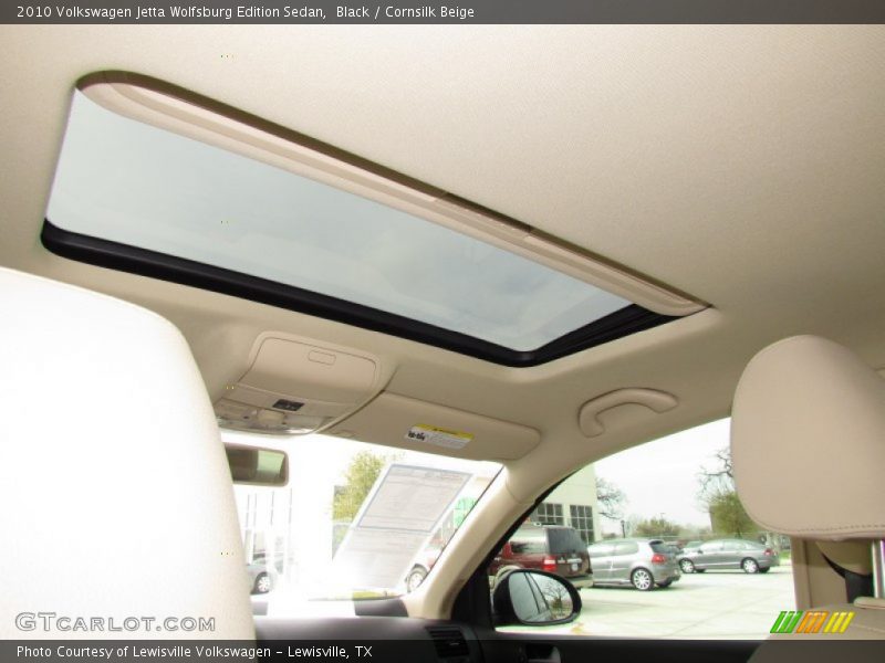 Black / Cornsilk Beige 2010 Volkswagen Jetta Wolfsburg Edition Sedan