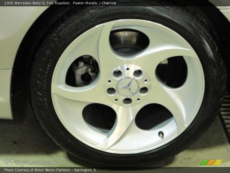 Pewter Metallic / Charcoal 2005 Mercedes-Benz SL 500 Roadster