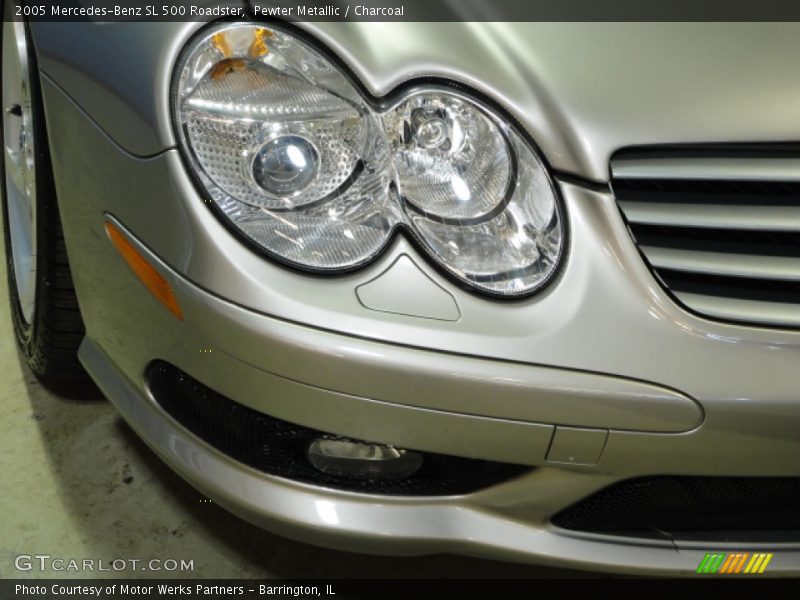 Pewter Metallic / Charcoal 2005 Mercedes-Benz SL 500 Roadster