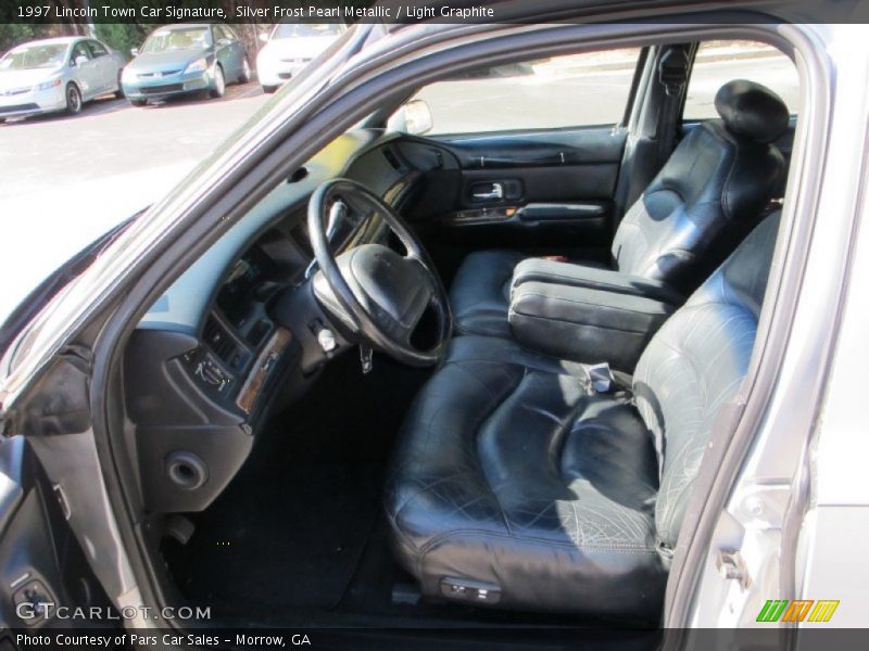 Silver Frost Pearl Metallic / Light Graphite 1997 Lincoln Town Car Signature