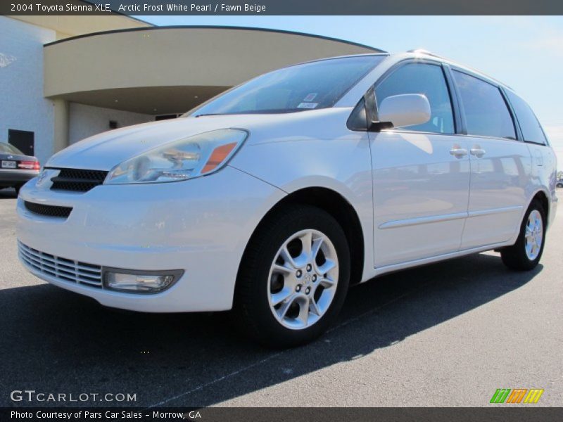 Arctic Frost White Pearl / Fawn Beige 2004 Toyota Sienna XLE