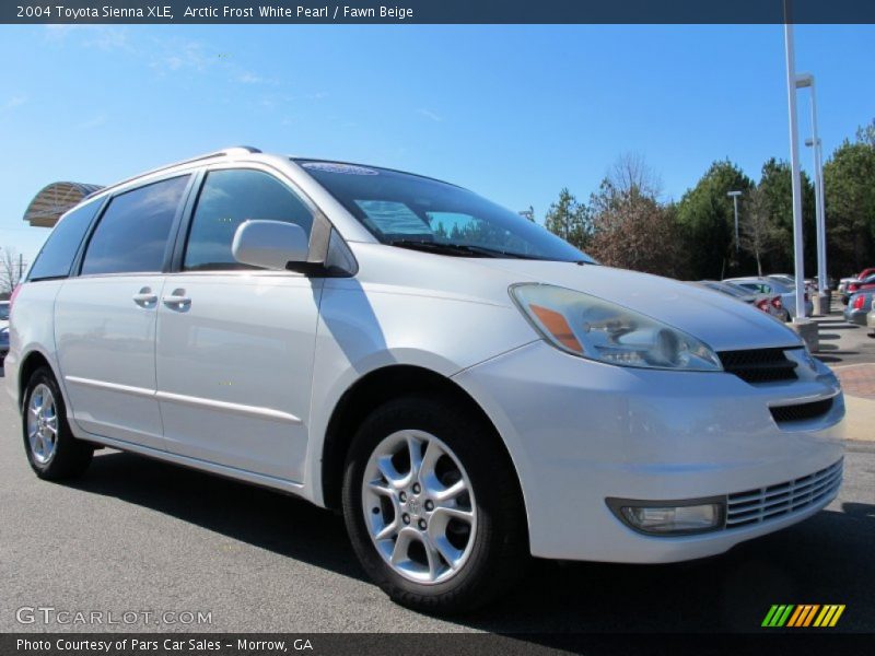 Arctic Frost White Pearl / Fawn Beige 2004 Toyota Sienna XLE
